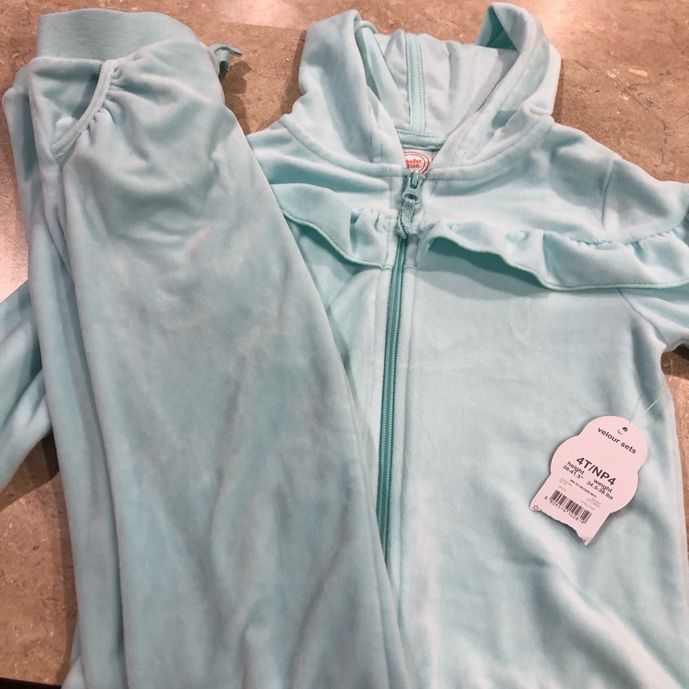 Velour tracksuit